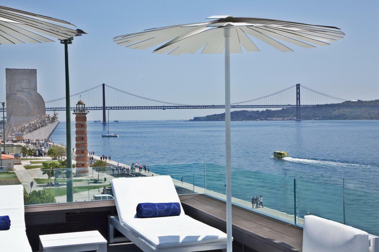 Altis Belem Hotel & Spa, A Member Of Design Hotels Lisbon Exterior photo The 25 de Abril Bridge seen from the hotel